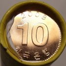 Gem Unc Roll South Korea 2008 10 Won~Dabotab The Pagota Of Many Trearures~Fr/shi