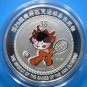 MASSIVE BEIJING 2008 OLYMPIC SILVER PLATED MEDALLION~TENNIS~FREE SHIPPING~