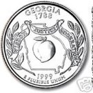1999-P GEORGIA BRILLIANT UNCIRCULATED STATE QUARTER