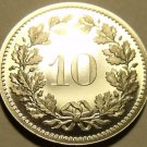 Rare Gem Cameo Proof Switzerland 1977 10 Rappen~7,030 Minted~Free Shipping~ Rare Gem Cameo Proof Switzerland 1977 10 Rappen~7,030 Minted~Free Shipping~
