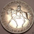 Massive Great Britain 1977 25 Pence~Jubilee Of Reign Commemorative~Free Shipping