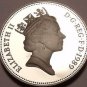 Scarce Great Britain 1989 Cameo Proof 5 Pence~100,000 Minted~Crowned Thistle~F/S