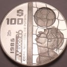 Rare Silver Proof Mexico 1985 100 Pesos~World Cup Soccer Games~9,006 Minted~Fr/S Rare Silver Proof Mexico 1985 100 Pesos~World Cup Soccer Games~9,006 Minted~Fr/S