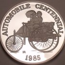 Rare Silver Proof Hutt River 1985 $25.00~Automobile Centennial~5000 Minted~Fr/Sh