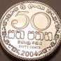 GEM UNC 2004 SRI LANKA(CEYLON) 50 CENTS~SUPER~FREE SHIP