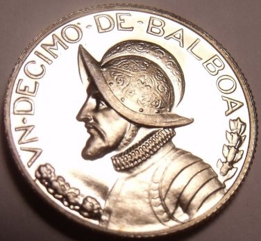PROOF PANAMA 1974 ONE TENTH BALBOA~NICE~FREE SHIPPING~