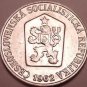 Gem Unc Czechosovakia 1962 5 Haleru~1st Year Ever~Czech lion~Free Shipping