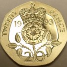 PROOF GREAT BRITAIN 1993 20 PENCE~SUPER CAMEO~FR/SHIP~