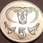 Gem Uncirculated Cyprus 1994 5 Cents~Bulls Head~Excellent~Free Shipping