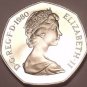Huge Proof Great Britain 1980 50 Pence~Only 100,000 Minted~Excellent~Free Ship