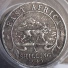 FULL ROLL(20) CIRCULATED SCARCE EAST AFRICA 1949 SCHILLINGS~LION COINS~FREE SHIP