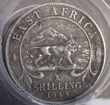 FULL ROLL(20) CIRCULATED SCARCE EAST AFRICA 1949 SCHILLINGS~LION COINS~FREE SHIP