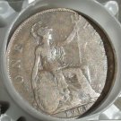 FULL ROLL(20) CIRCULATED OLD GREAT BRITAIN LARGE PENNYS~PRE-1950~FREE SHIPPING~