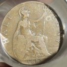 FULL ROLL(20) CIRCULATED OLD GREAT BRITAIN HALF PENNYS~1901-1935~FREE SHIPPING~