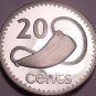 Extremely Rare Huge Fiji Proof 1978 20 Cents~Tabua On Sennit~2,000 Minted~Fr/Shi