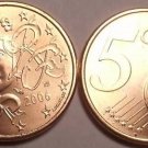 BRILLIANT UNC FRANCE 2006 5 EURO-CENTS~~FREE SHIPPING~~