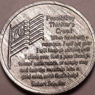Huge Possibility Thinkers Creed Medallion~Bicentennial~I will Not Quit~Free Ship
