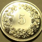 Rare Gem Cameo Proof Switzerland 1977 5 Rappen~7,030 Minted~Free Shipping~ Rare Gem Cameo Proof Switzerland 1977 5 Rappen~7,030 Minted~Free Shipping~