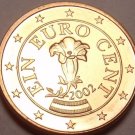 Gem Unc Austria 2002 1 Euro Cent~Gentian flower~Minted In Vienna~Free Shipping Gem Unc Austria 2002 1 Euro Cent~Gentian flower~Minted In Vienna~Free Shipping