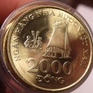 Gem Unc Roll (40 Coins) Vietnam 2003 2,000 Dong Coins~Total Of 80,000 Dong~Fr/Sh