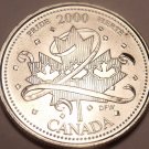 Gem Unc Canada 2000 Quarter Minted to commemorate the Millenium~Pride~Free Ship Gem Unc Canada 2000 Quarter Minted to commemorate the Millenium~Pride~Free Ship