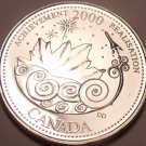 Gem Unc Canada 2000 Quarter Minted to commemorate the Millenium~Achievement~F/S Gem Unc Canada 2000 Quarter Minted to commemorate the Millenium~Achievement~F/S