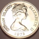 PROOF CAYMAN ISLANDS 1973 5 CENTS~PROOFS R BEST~FREE SH