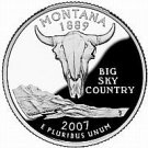 2007-P MONTANA BRILLIANT UNCIRCULATED STATE QUARTER