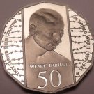 Huge Cameo Proof Australia 1995 50 Cents~Wearly Dunlop~Only 48k Minted~Free Ship