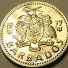 RARE PROOF BARBADOS 1977 25 CENTS~SUGAR MILL~FREE SHIPPING~ONLY 5,014 EVER MADE~