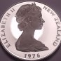 Rare Cameo Proof New Zealand 1976 50 Cents~11,000 Minted~Proofs R Best~Free Ship
