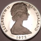 Rare Cameo Proof New Zealand 1972 50 Cents~8,045 Minted~Awesome~Free Shipping
