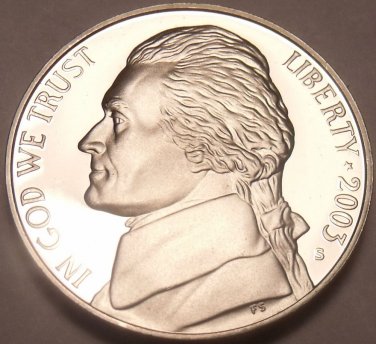 DEEP MIRROR 2003-S PROOF JEFFERSON~WOW~NICE~FREE SHIP~