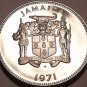 JAMAICA PROOF 1971 10 CENTS~14K MINTED~LIGNUM VITALE~FREE SHIPPING~
