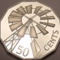Huge Cameo Proof Australia 2002-B 50 Cents~Windmill~Only 39k Minted~Free Ship