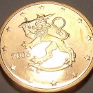 Gem Unc Finland 2006 2 Euro Cents~Rampant Lion With Stars~Free Shipping