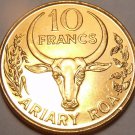 Awesome Gem Unc Madagascar 1996 10 Francs~2 Ariary~Vanilla Plant~Free Shipping