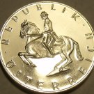 Cameo Proof Austria 1976 Five Schilling~44K Minted~Lippizaner Stallion~Free Ship