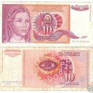 YUGOSLAVIA 10 DINARA CIRCULATED BARGAIN NOTE!!!!!