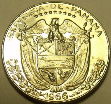 Rare Proof Panama 1966 1/10th Balboa~Only 13,000 Minted~Awesome~Free Shipping