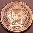 Gem Unc India 1973 50 Paise~Grow More Food~F.A.O. Issue~Free Shipping Gem Unc India 1973 50 Paise~Grow More Food~F.A.O. Issue~Free Shipping