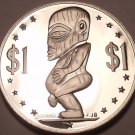 Massive Proof Cook Islands 1972 Dollar~Tanagora God Of Creation And Fertility~FS
