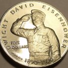 Massive Gem Unc Marshall Islands 1990-M Five Dollars~Dwight David Eisenhower~FS Massive Gem Unc Marshall Islands 1990-M Five Dollars~Dwight David Eisenhower~FS