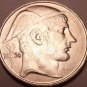 Rare Silver Au/Unc Belgium 1954 20 Francs~Mint Error Doubled 54~Free Shipping