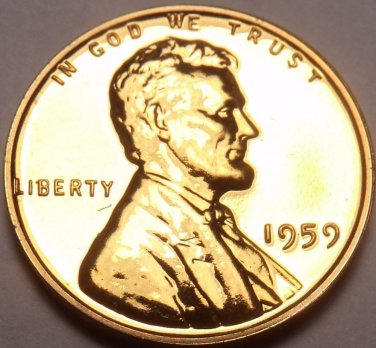 United States Proof 1959 Cent~1st Memorial Proof Coin~Free Shipping