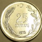 GEM UNC TURKEY 1973 25 KURUS~STAINLESS STEEL~EXCELLENT~FREE SHIPPING* GEM UNC TURKEY 1973 25 KURUS~STAINLESS STEEL~EXCELLENT~FREE SHIPPING*