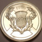 Scarce Gem Cameo Proof Great Britain 1986 2 Pounds~Commonwealth Games~Free Ship