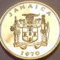 Rare Proof Jamaica 1970 Cent~Ackee Fruit~Only 12,000 Minted~Free Shipping