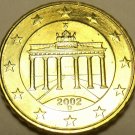 GEM UNC 2002-D GERMANY 10-EURO CENTS~BRANDENBURG~FREE SHIP~