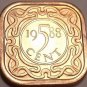 Gem Unc Suriname 1988-B 5 Cents~Square Coin~Awesome~Free Shipping